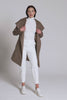 Sentaler Mid Length Hooded Wrap Coat featured in Baby Alpaca and available in Warm Taupe. Seen as product video.