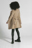 Sentaler Mid Length Shawl Collar Wrap Coat featured in Baby Alpaca and available in Camel. Seen as product video.